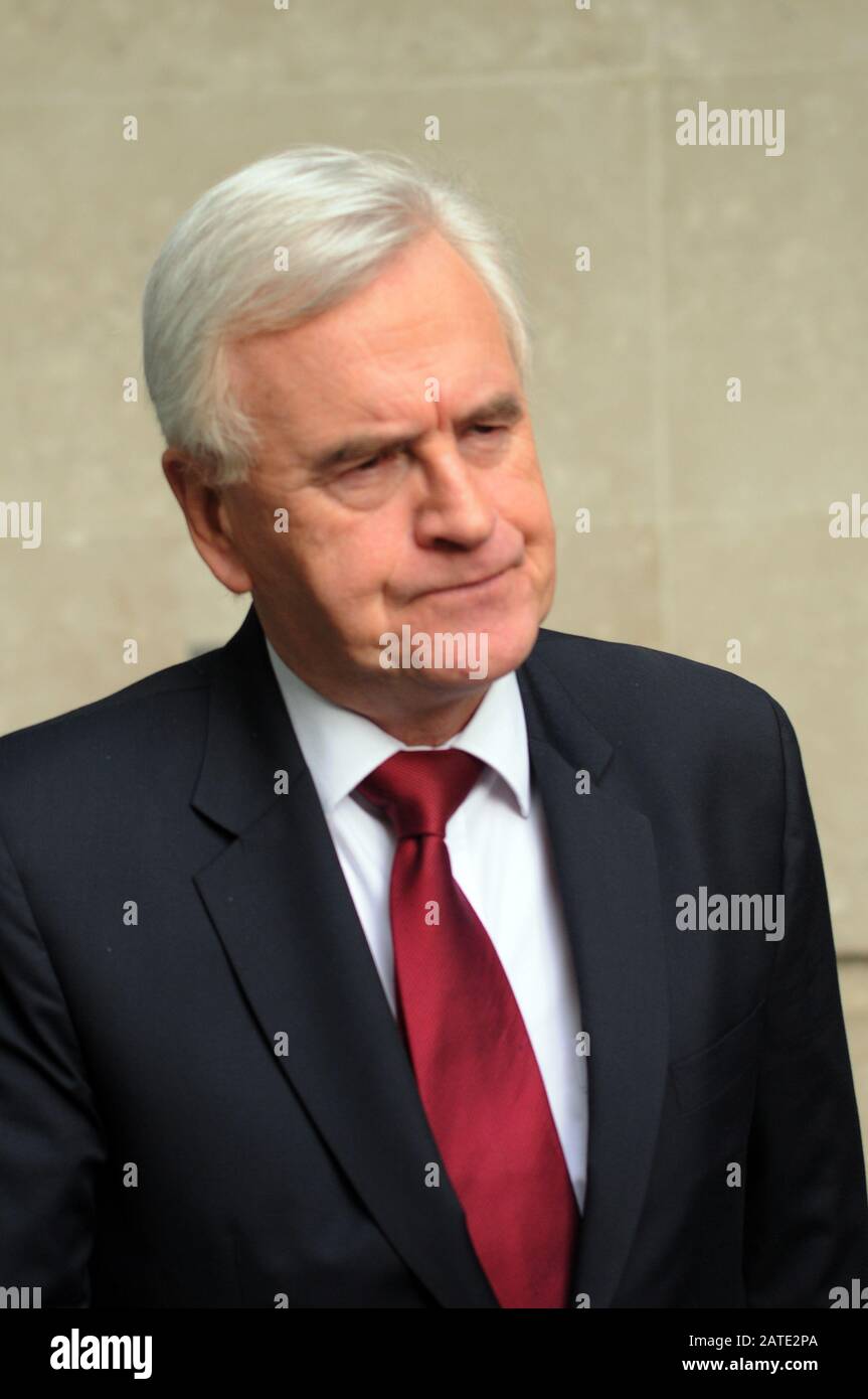 Londra, Regno Unito. 2nd Feb, 2020. John McDonnell Labor MP appare sullo spettacolo di Andrew Marr. Arrivi al BBC Credit: Johnny ARMSTEAD/Alamy Live News Foto Stock