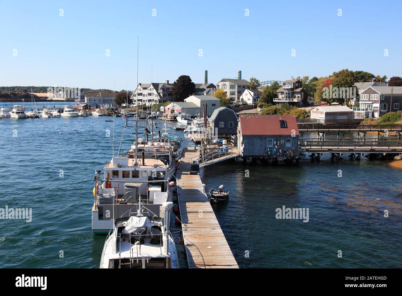 Badger'S Island, Kittery, Piscataqua River, Maine, New England, Usa, Nord America Foto Stock