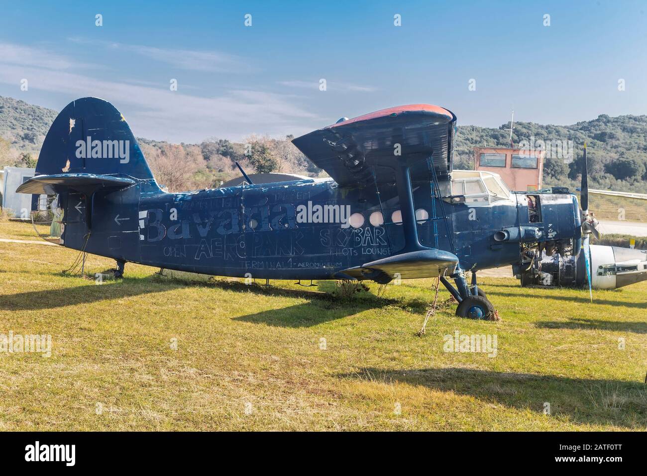 Vrsar, CROAZIA - 29 GENNAIO 2020: Vecchio aereo Antonov 2 ( An-2 ), Colt, esposto all'Aeropark di Vrsar, Istria, Croazia Foto Stock