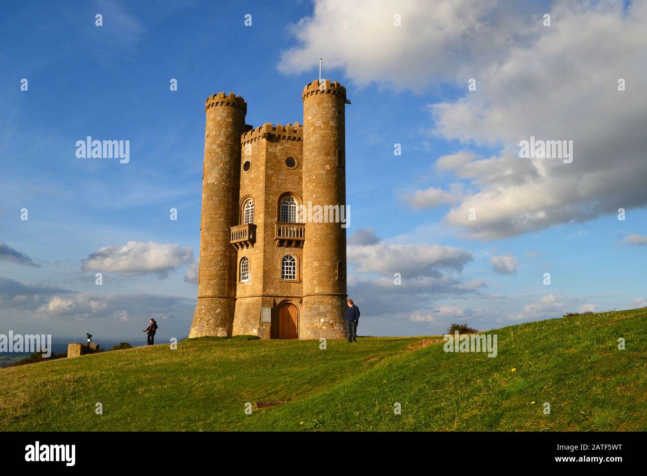 Broadway Tower, Broadway, Worcestershire, Inghilterra, Regno Unito. Cotswolds Foto Stock