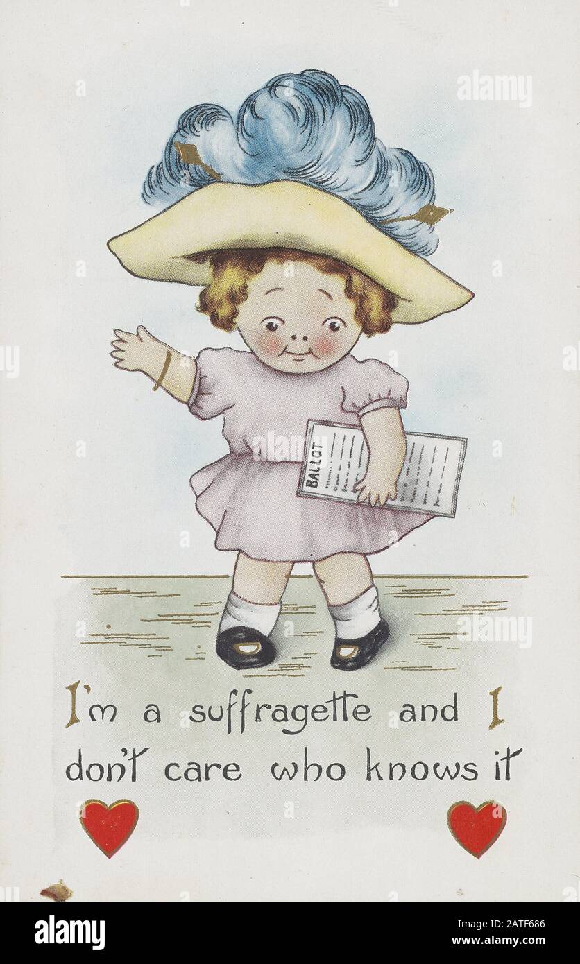 Sono un Suffragette . . . - suffragio femminile negli Stati Uniti 1840' 1920' Foto Stock