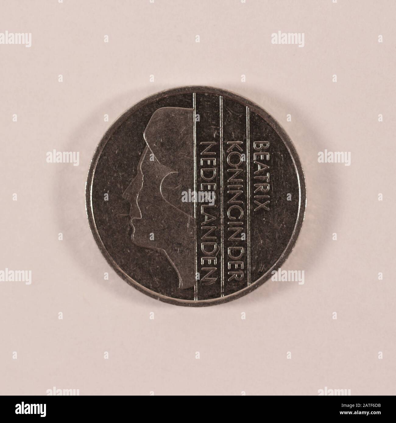 Ehemalige Niederländische 1 Gulden Münze Foto Stock