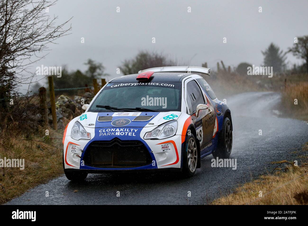 Galway, Galway, Irlanda. 2nd Feb, 2020. Irish Tarmac Rally Championship, Galway International Rally; Cal McCarthy e Derek o'Brien (Citroen DS3 R5) in azione Credit: Action Plus Sport/Alamy Live News Foto Stock