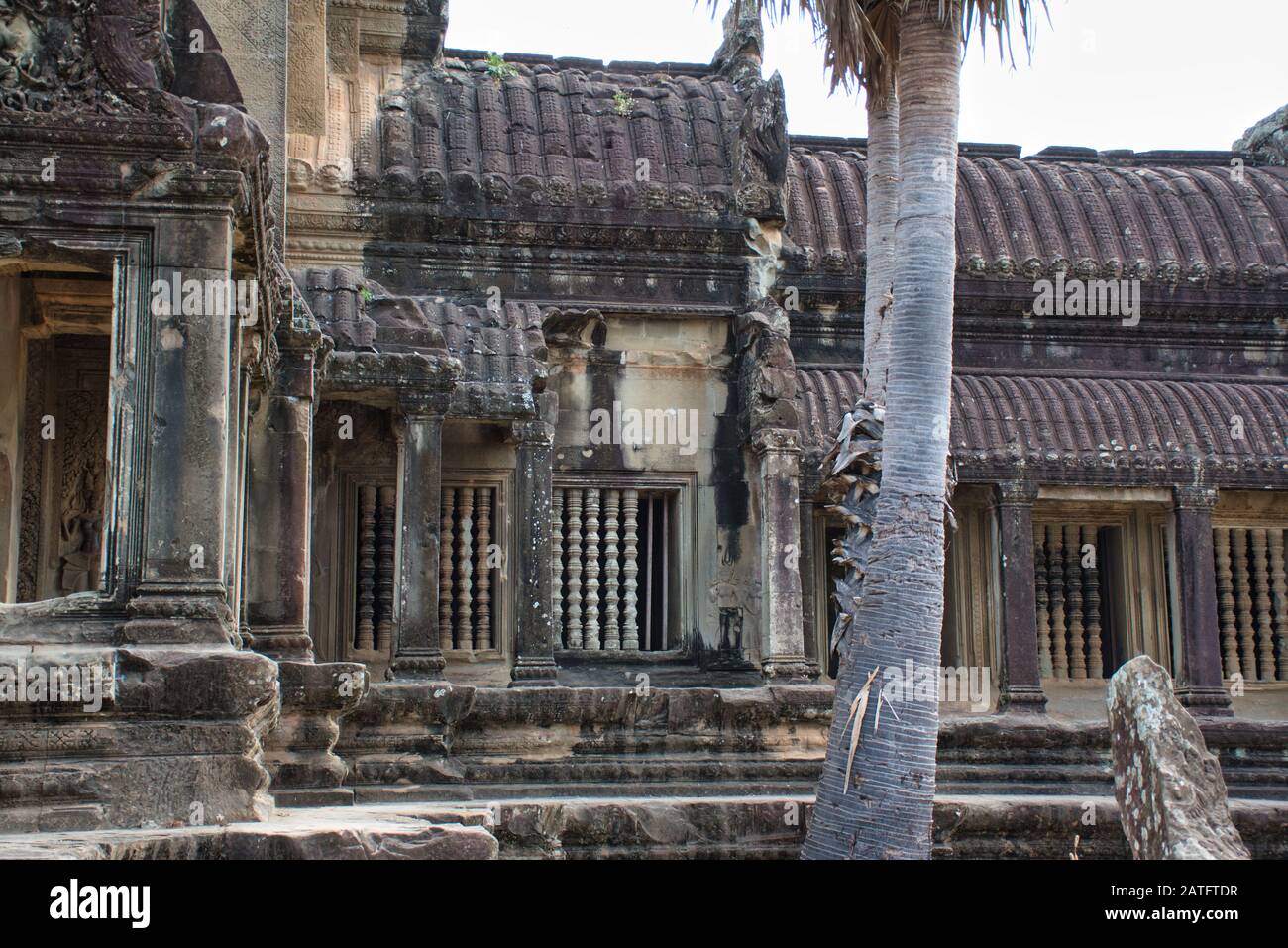 Angkor Wat a Siem Reap, Cambogia è il più grande monumento religioso del mondo Foto Stock