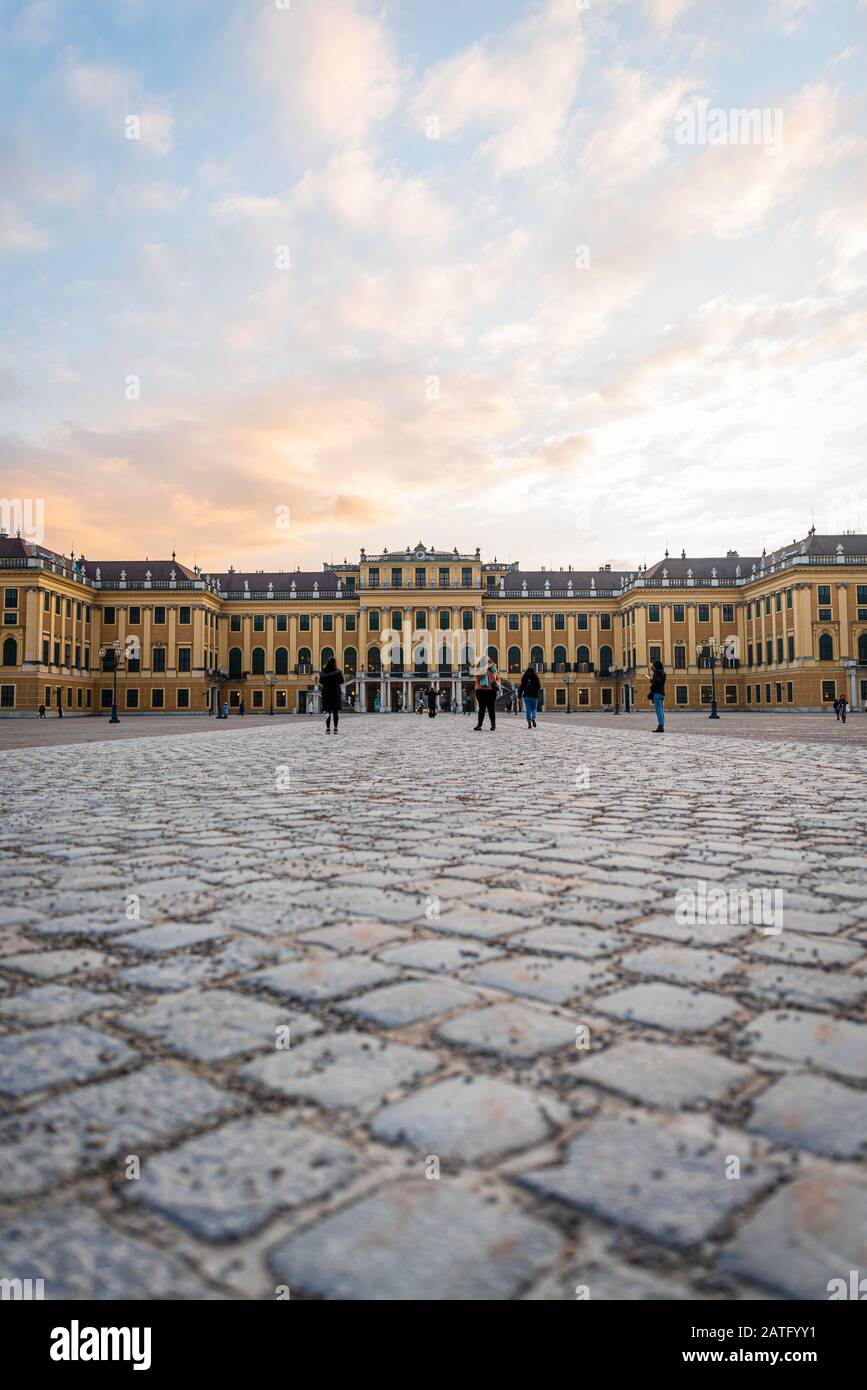 Palazzo di Schonbrunn, Vienna, Austria Foto Stock