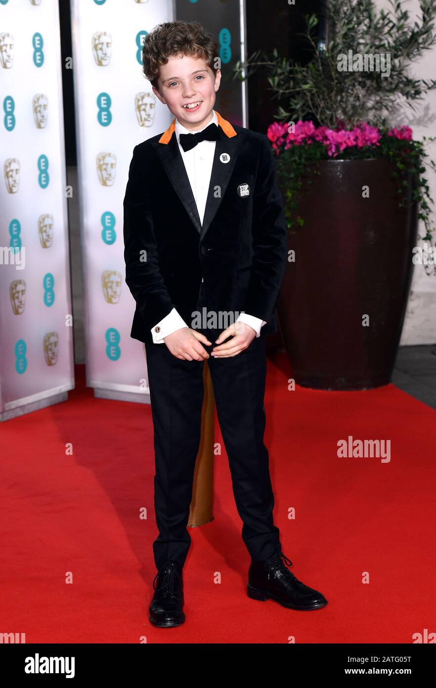 Roman Griffin Davis partecipa al party After Show per il 73rd British Academy Film Awards. Foto Stock