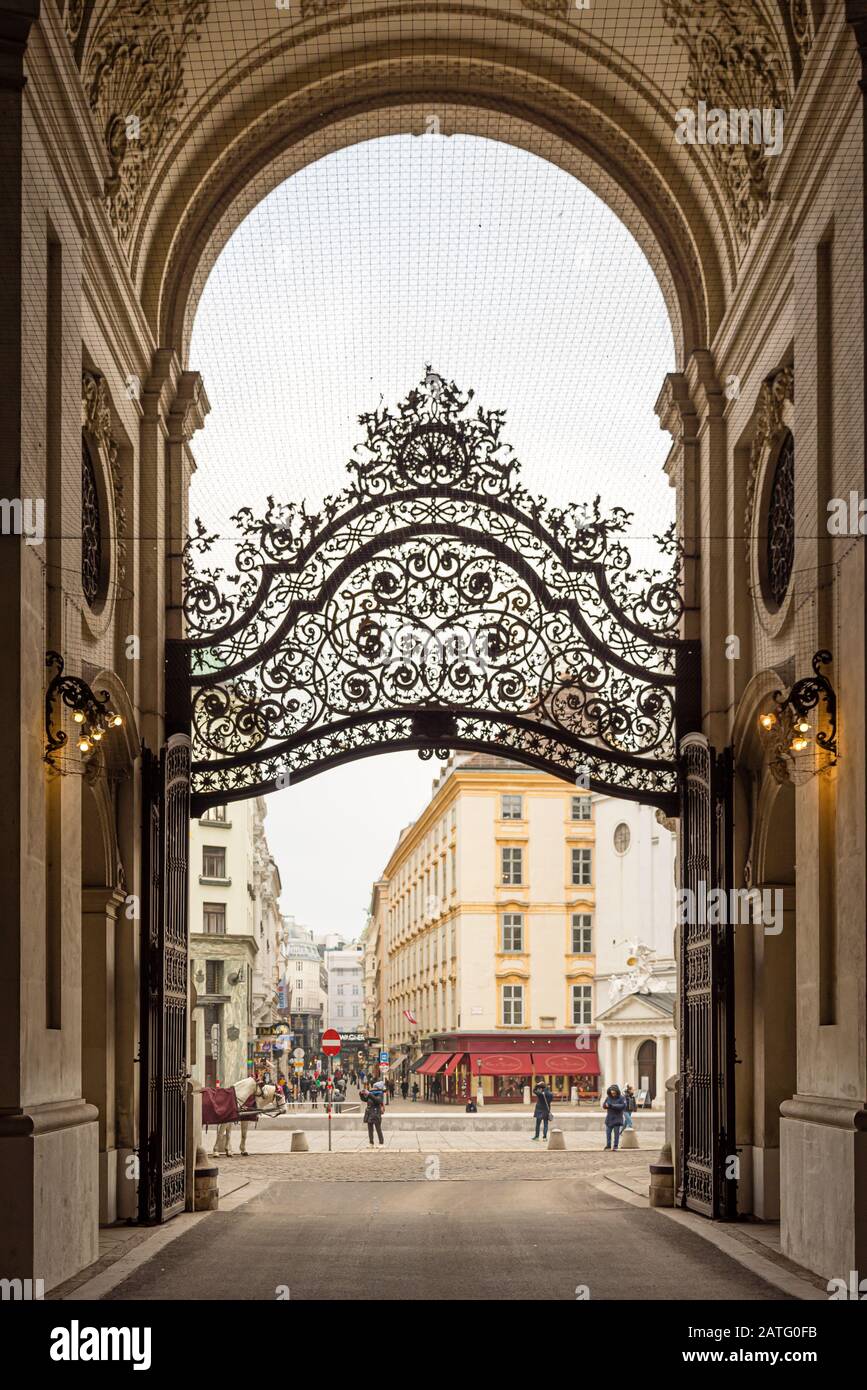 Palazzo di Hofburg di Vienna, Austria Foto Stock