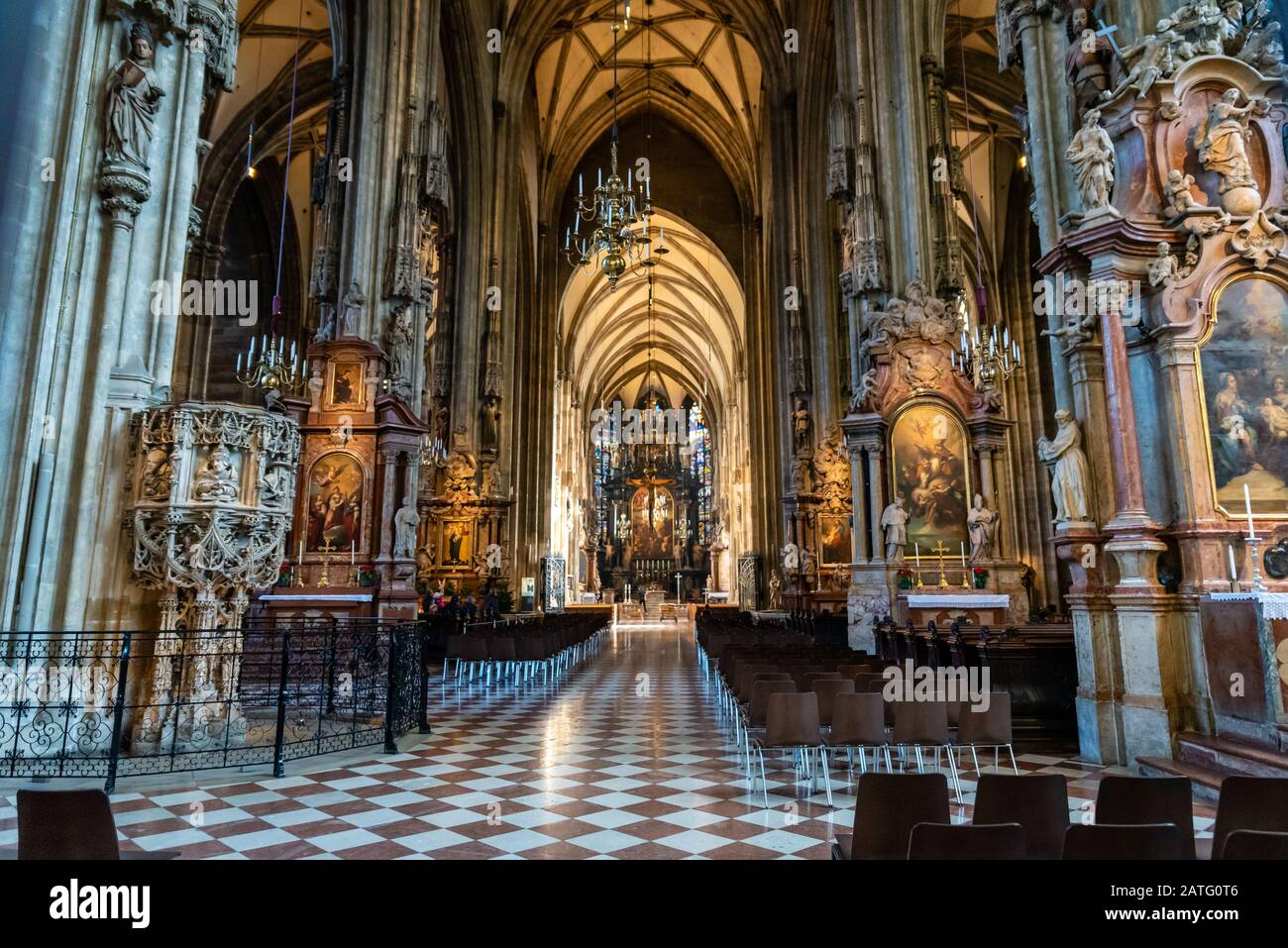 Il Duomo di Santo Stefano a Vienna, in Austria Foto Stock