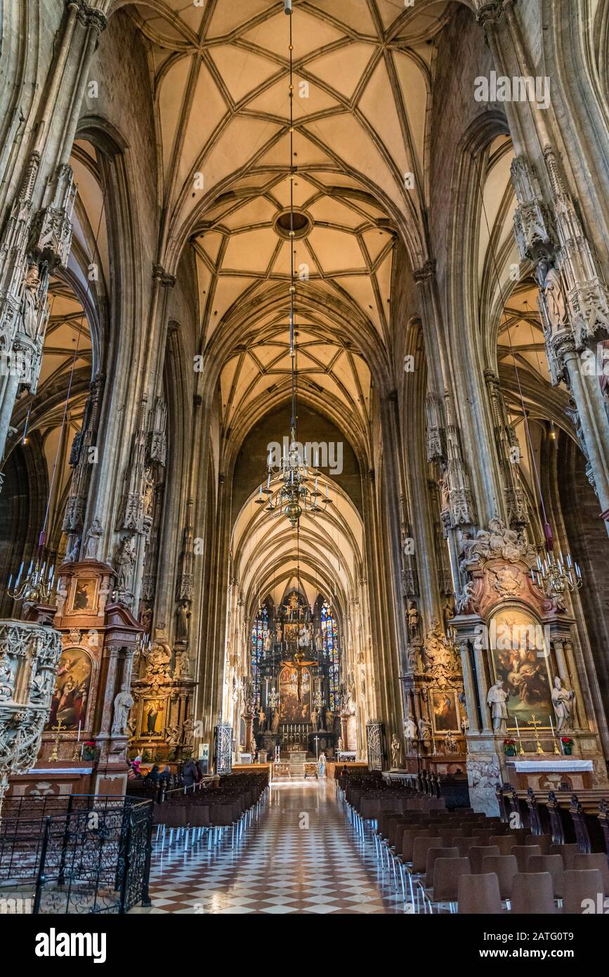 Il Duomo di Santo Stefano a Vienna, in Austria Foto Stock