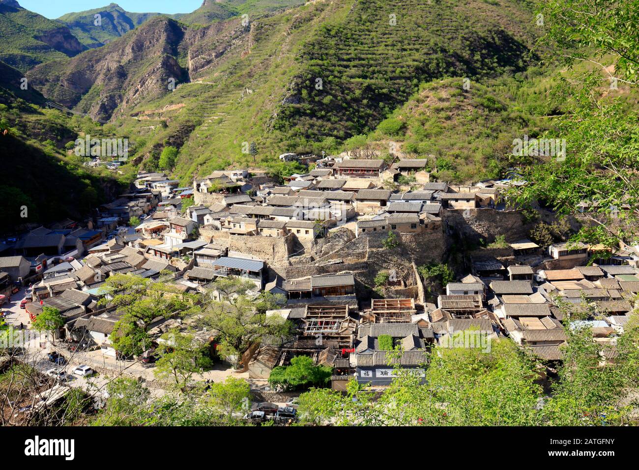 Antichi villaggi di Pechino, Cina Foto Stock