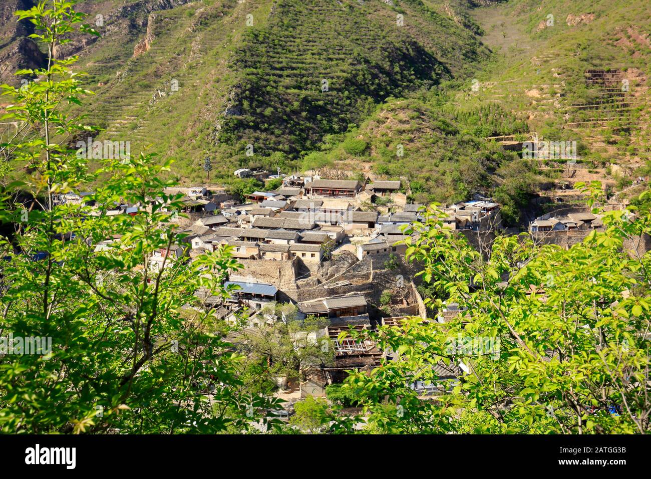 Antichi villaggi di Pechino, Cina Foto Stock