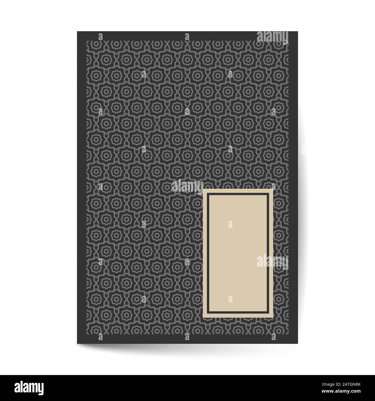 Il minimo di lusso design del coperchio con elemento di modello per il menu scheda di invito, banner prenota vettore di design Illustrazione Vettoriale