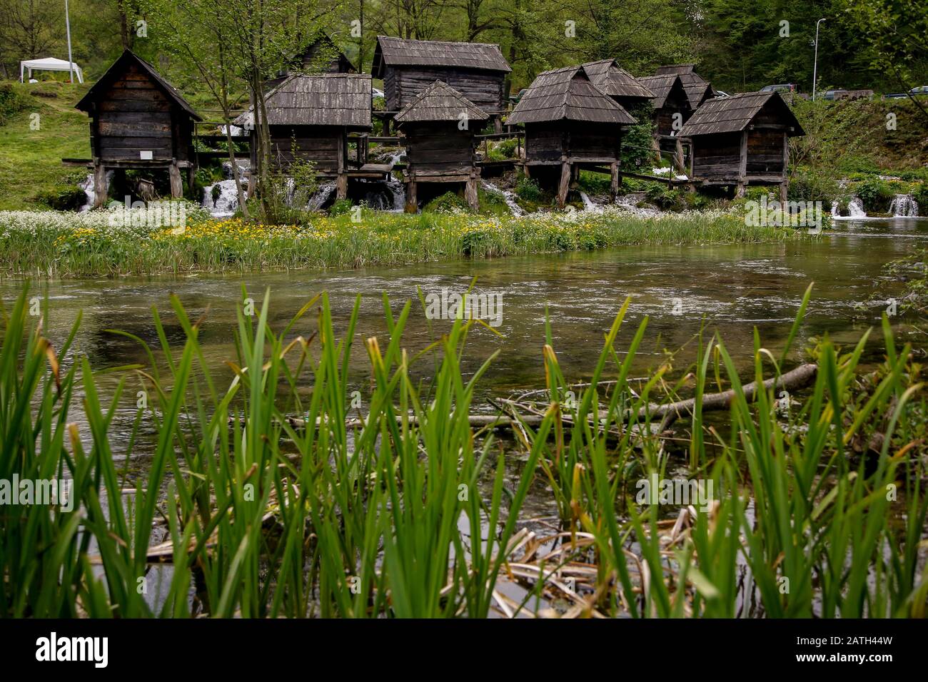 Mulini ad acqua sul fiume pliva immagini e fotografie stock ad alta