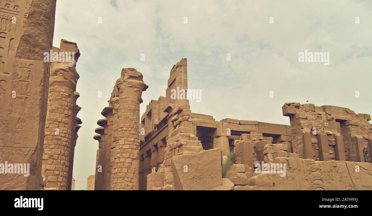 Complesso del tempio di Karnak Luxor Egitto Foto Stock