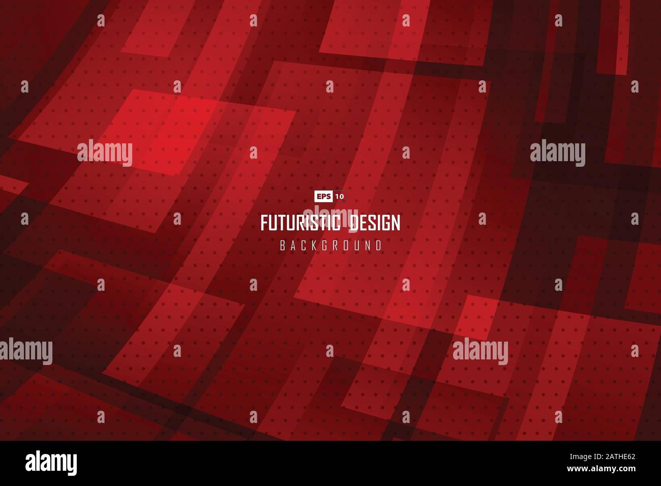 Astratto gradiente rosso tecnologia design modello sfondo con mezzo tono punto modello. Da utilizzare per annunci, poster, design di modelli, grafica, stampa. Illustrazione Vettoriale