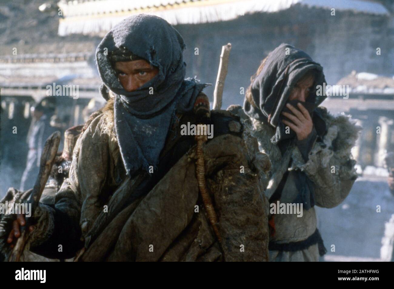 Sette Anni In Tibet Anno : 1997 Direttore Degli Stati Uniti : Jean-Jacques Annaud Brad Pitt, David Thewlis Foto Stock