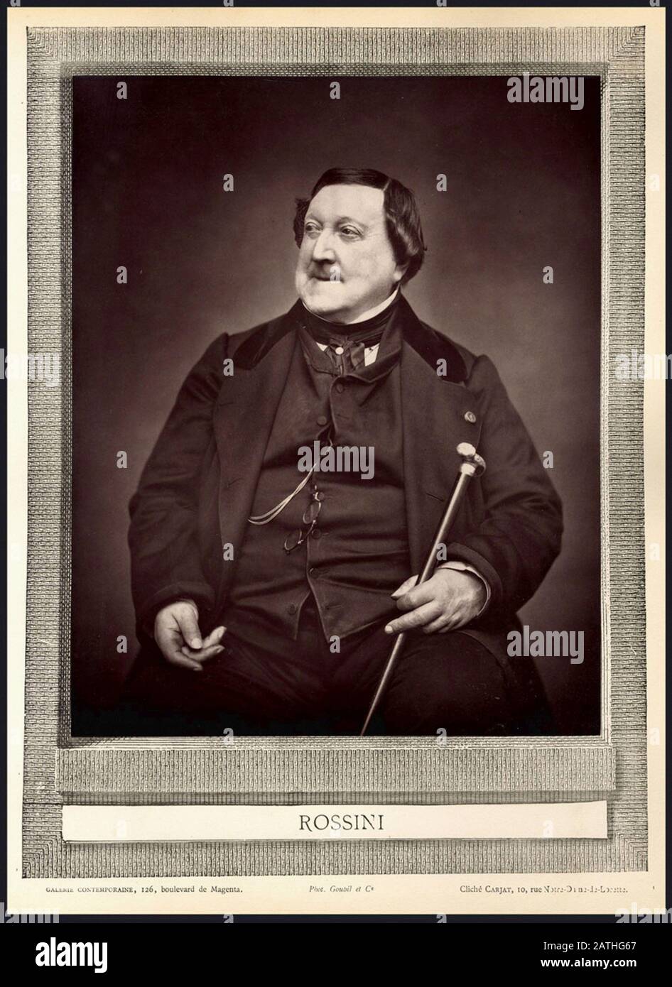 Gioacchino Rossini (1792-1868), compositore italiano Foto Stock