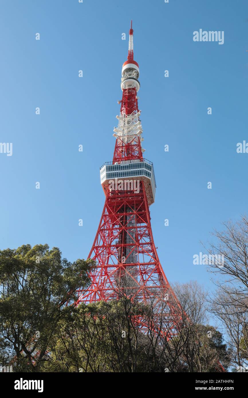 La Tokyo Tower, Tokyo, Giappone Foto Stock