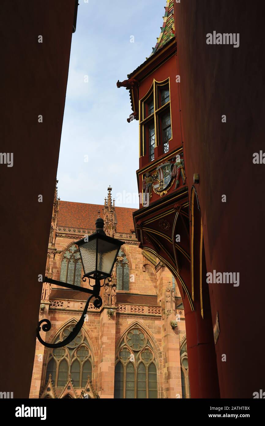 Friburgo è una città in Germania con molti luoghi di interesse storico Foto Stock