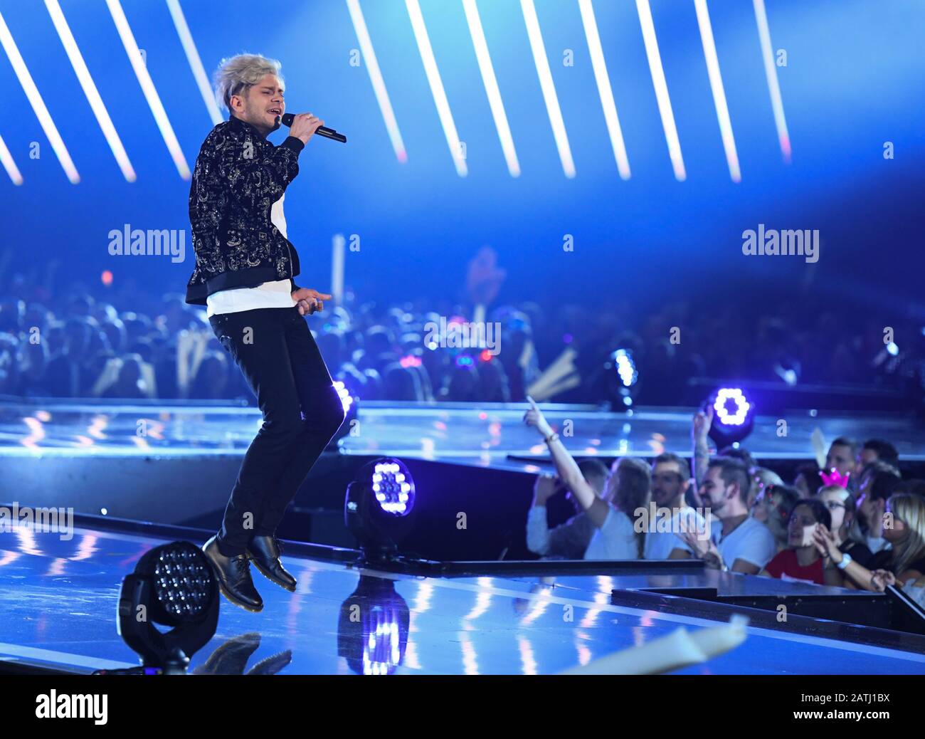Saenger Julian REIM Entertainment 'SchlagerChampions - The grovue festival of the Best' al Velodrom di Berlino, Germania, il 11th gennaio 2020. ¬ | utilizzo in tutto il mondo Foto Stock