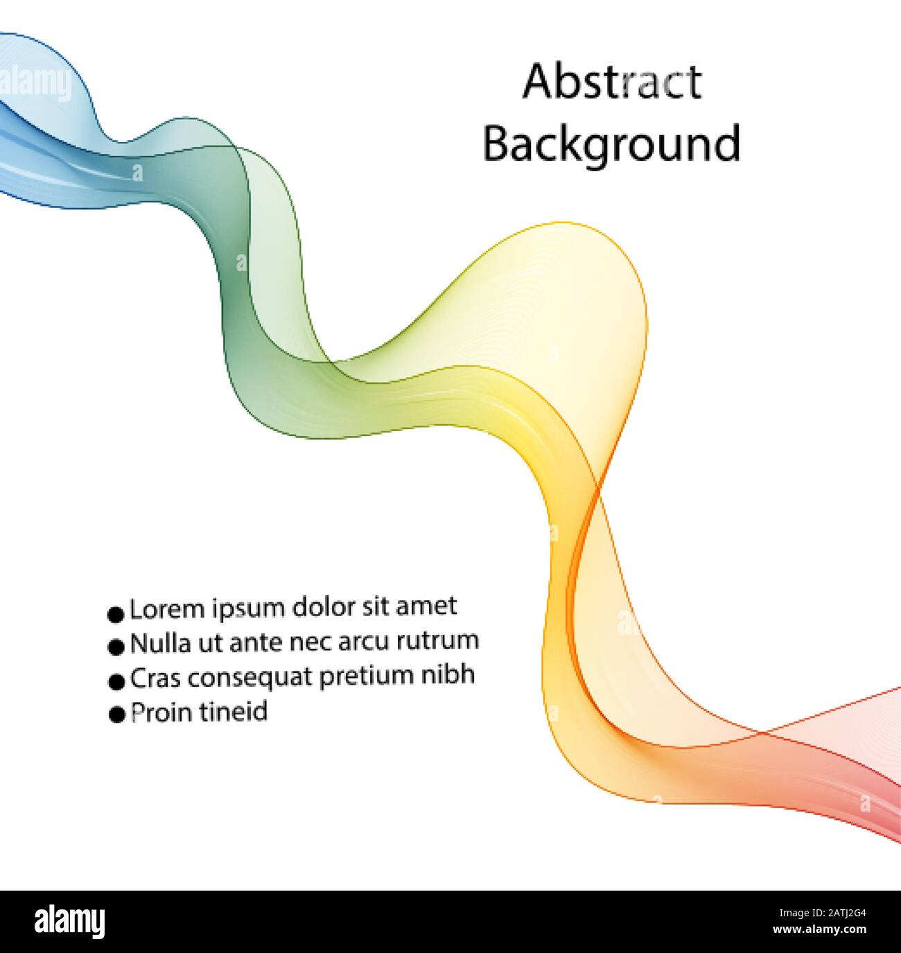 Onda delle molte linee colorate. Strisce ondulate astratte su uno sfondo bianco isolato. Elementi di design creati con lo strumento di fusione. Illustrazione Vettoriale