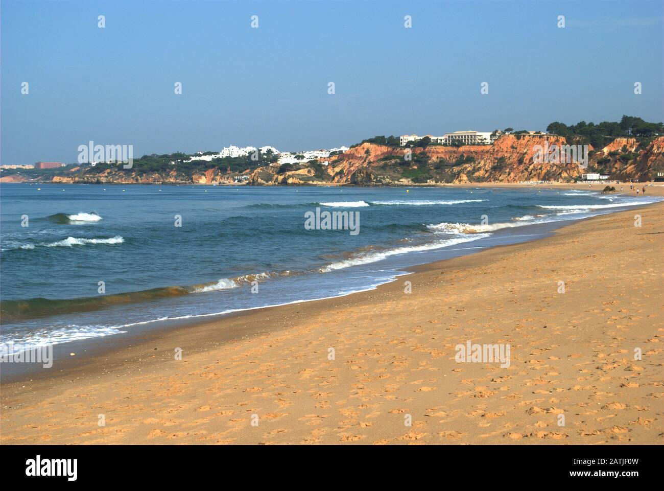 La splendida costa portoghese Foto Stock