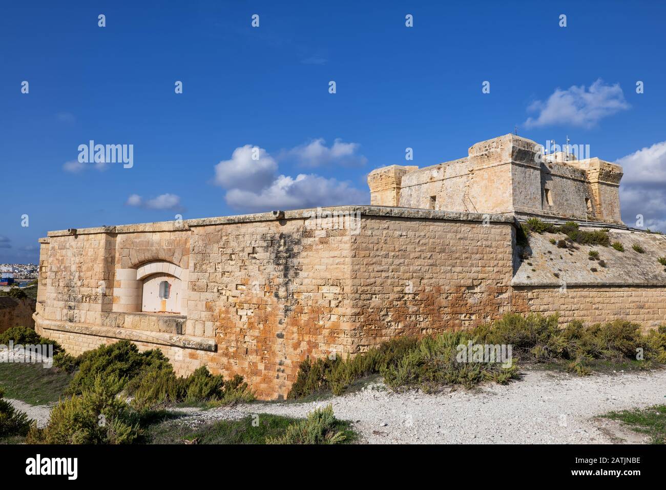 Fort San Lucian, Saint Lucian Tower O Fort Rohan A Marsaxlokk, Malta Foto Stock