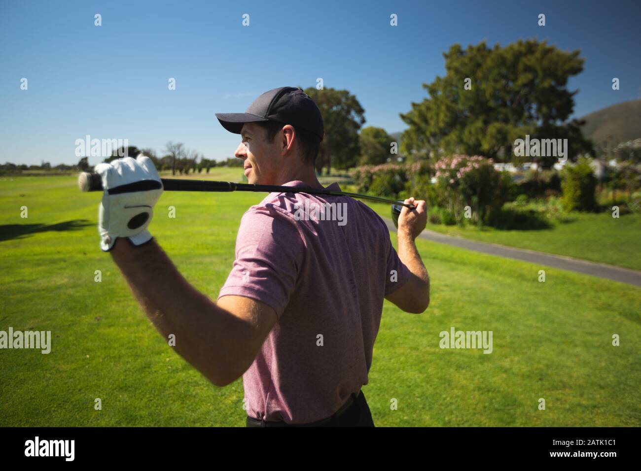 Golf club per golfisti Foto Stock