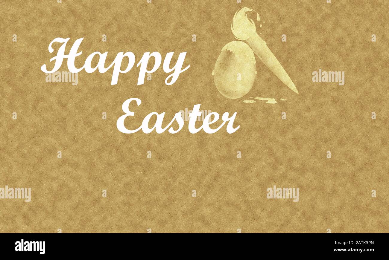 Banner di sfondo carta di Pasqua felice Foto Stock