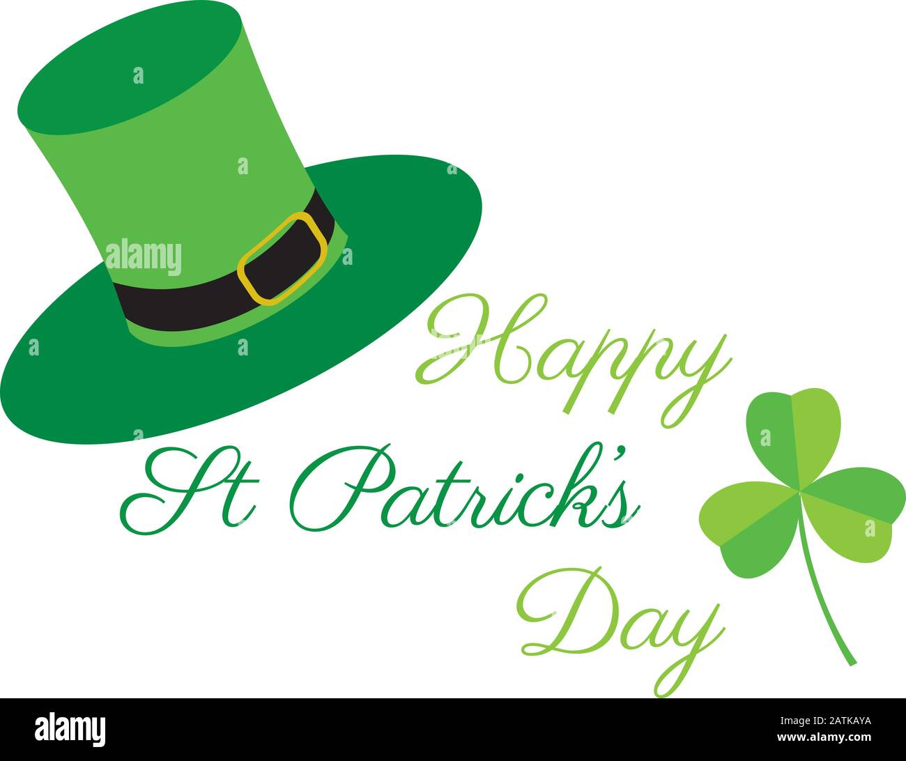 Illustrazione vettoriale dello sfondo del giorno di San Patrizio con shamrock. Illustrazione Vettoriale