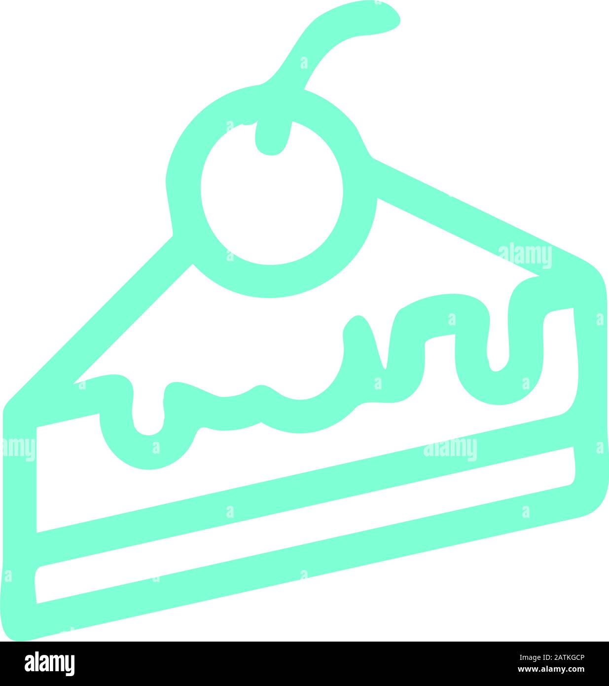 vettore modello disegno icona torta Illustrazione Vettoriale