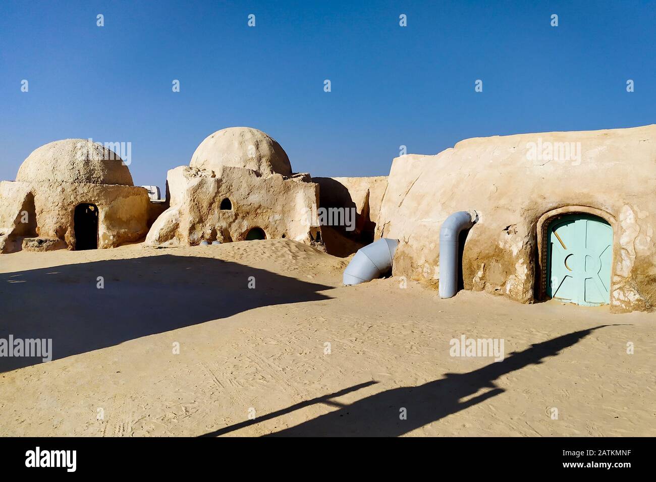 Nefta, Tunisia, 29 Giugno 2019. Star Wars Tatooine villaggi in Tunisia Foto Stock