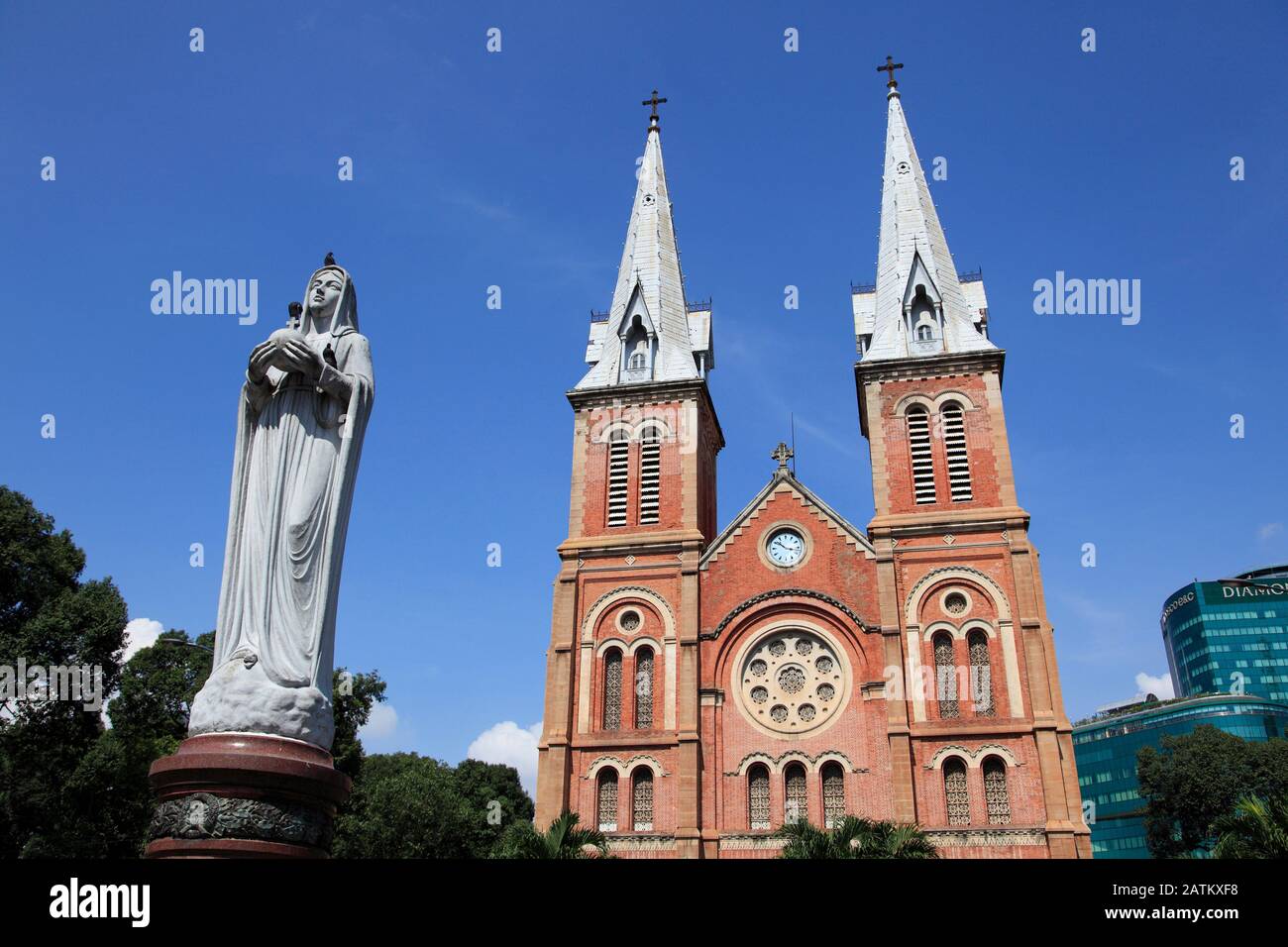 Cattedrale Di Notre Dame, Ho Chi Minh City, Saigon, Vietnam, Sud-Est Asiatico, Asia Foto Stock