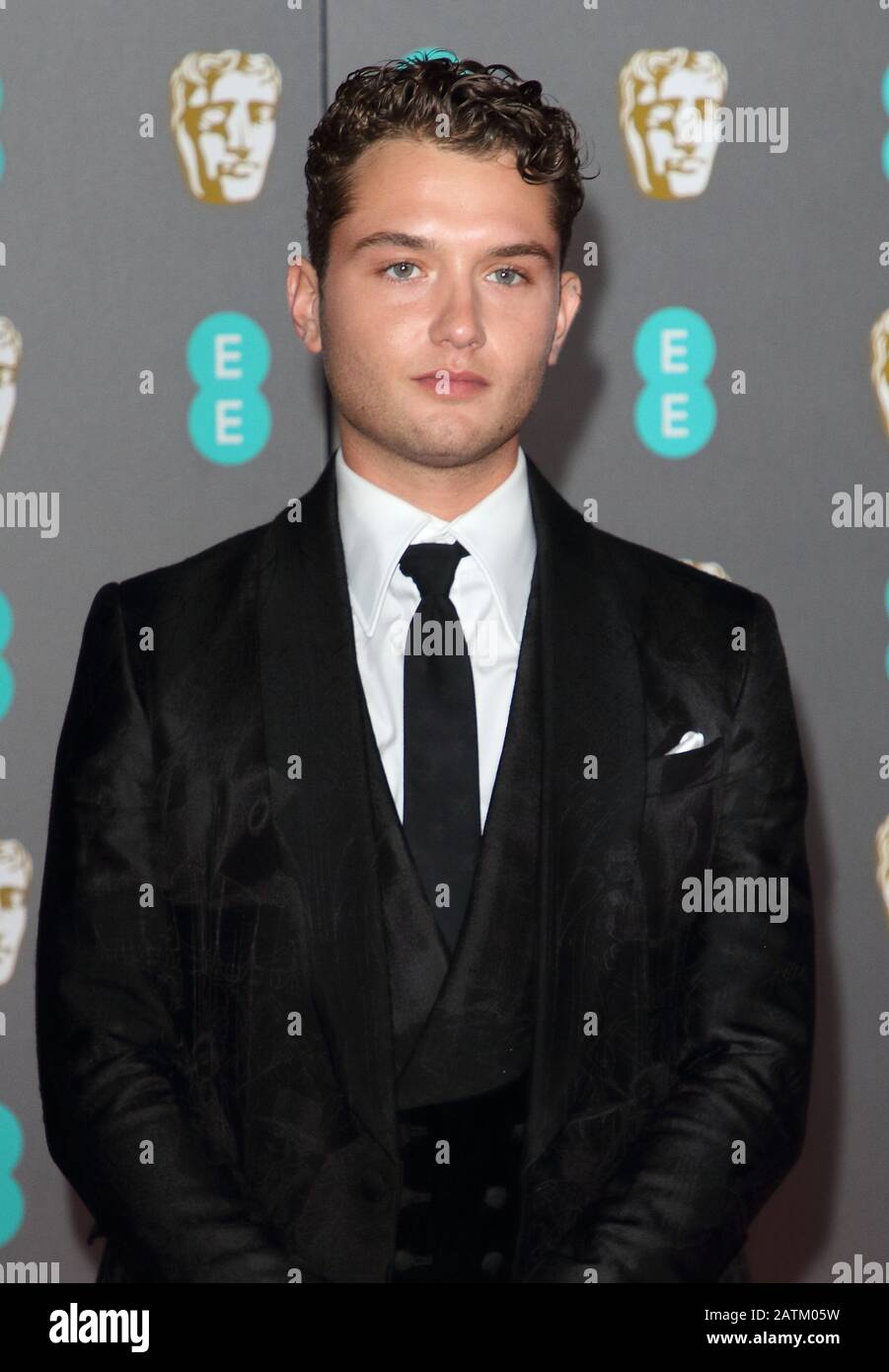 Rafferty Law partecipa ai BAFTA British Academy Film Awards presso la Royal Albert Hall di Londra. Foto Stock