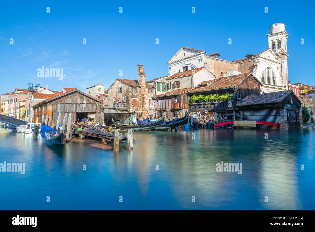 Gondola a Venezia Foto Stock