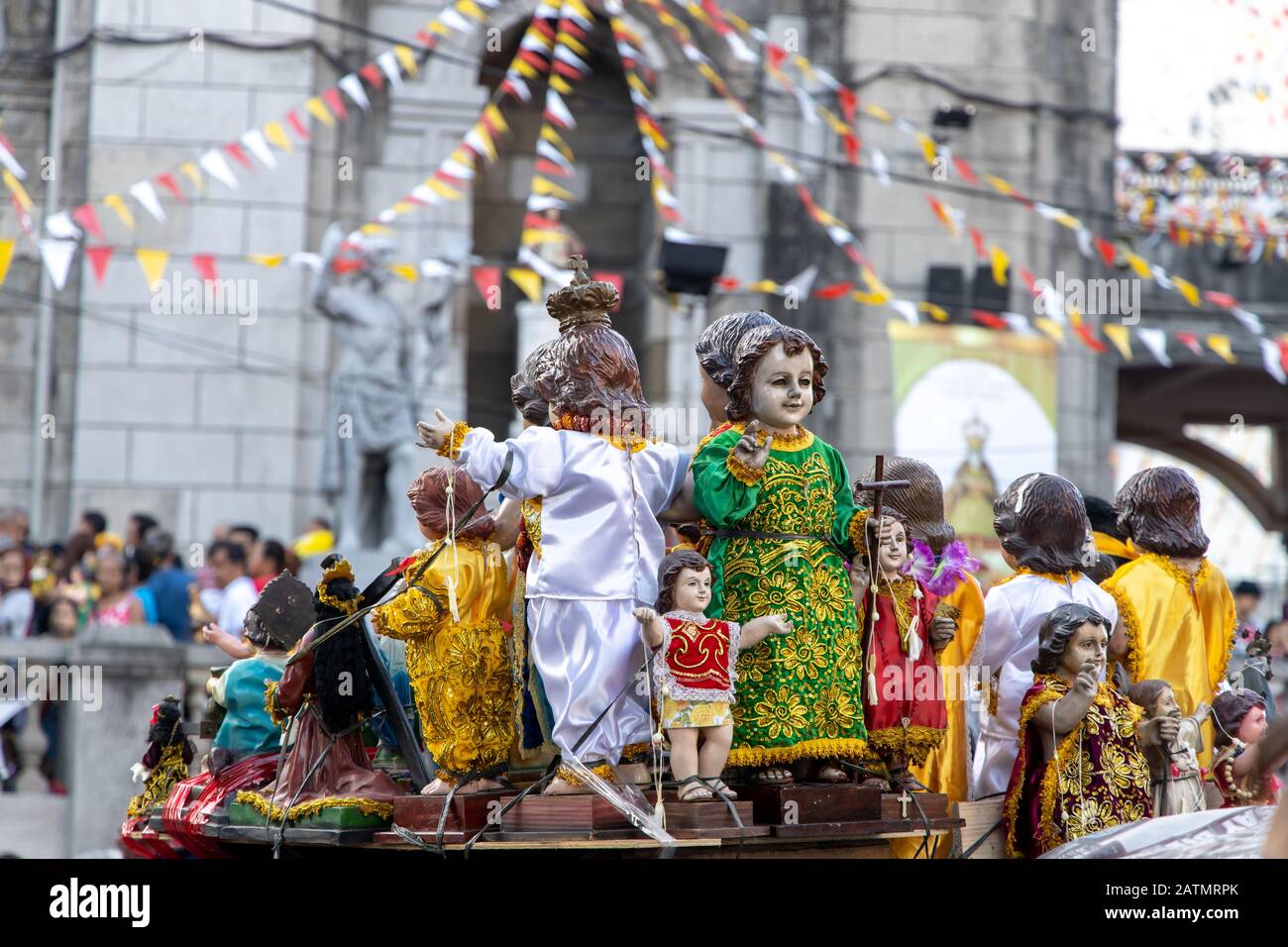 18 gennaio 2020 Persone che partecipano al festival viva sino nino manila, Manila, Filippine Foto Stock