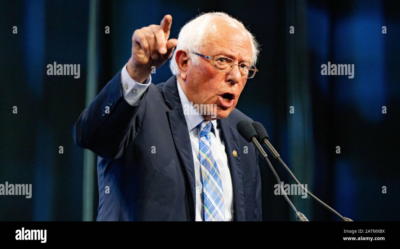 7 settembre 2019, SNHU Arena, Manchester, New Hampshire, Stati Uniti: Candidato democratico Bernie Sanders alla NH state Democratic Convention di Manchester. Foto Stock