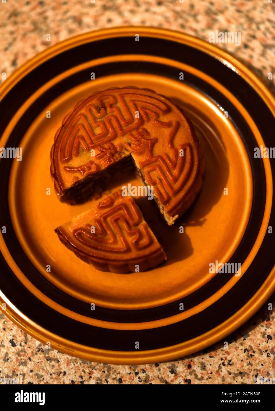 Torta di luna Foto Stock