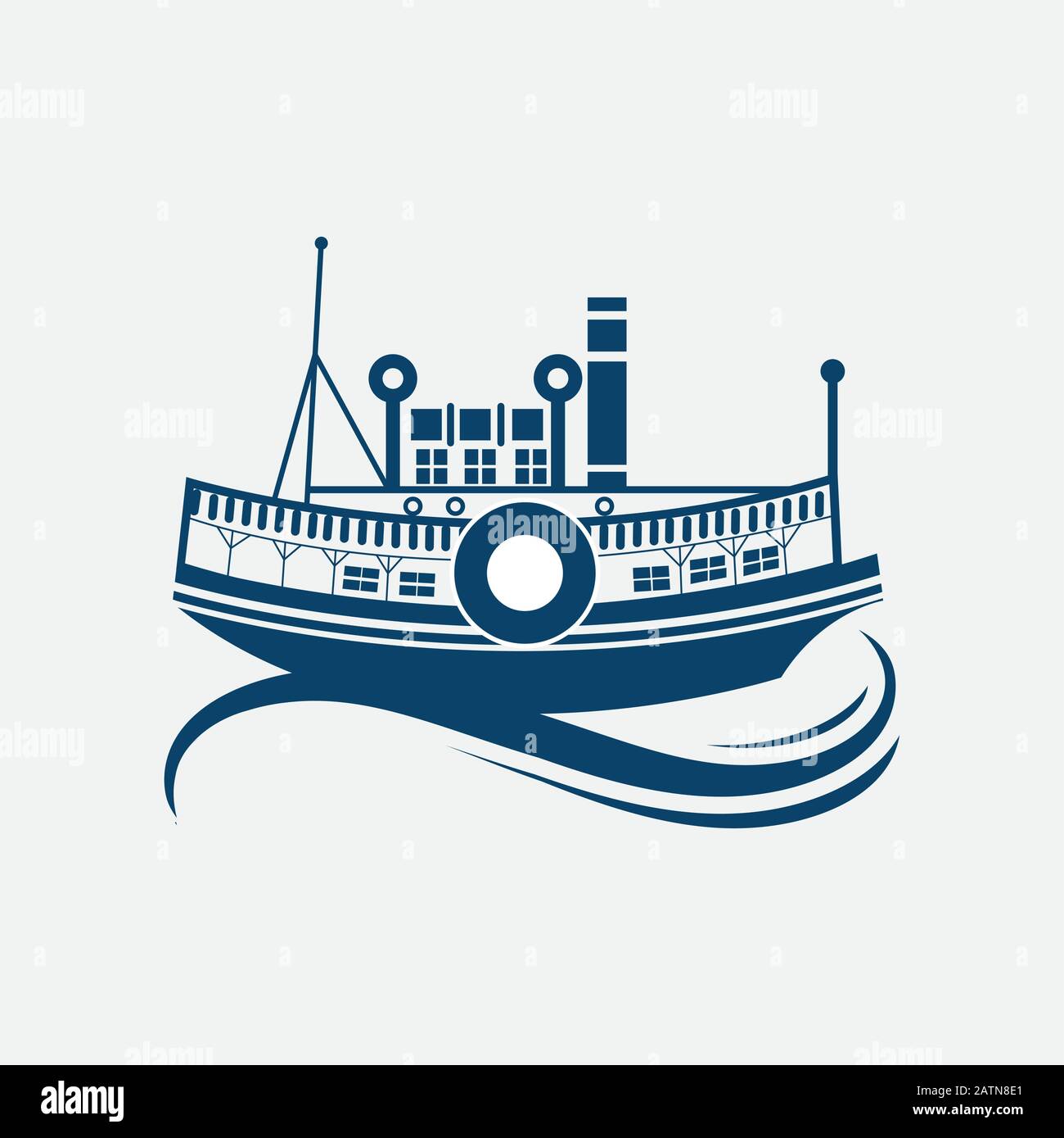 Imbarcazione Viking con tavole di legno protettive, barca Viking, eps 10 Illustrazione Vettoriale