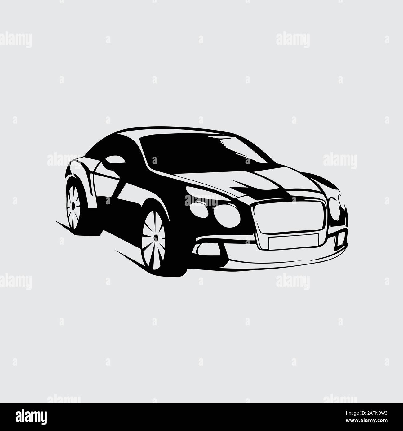 Servizio di riparazione auto, restauro e elementi di design club. Illustrazione del vettore. Illustrazione Vettoriale
