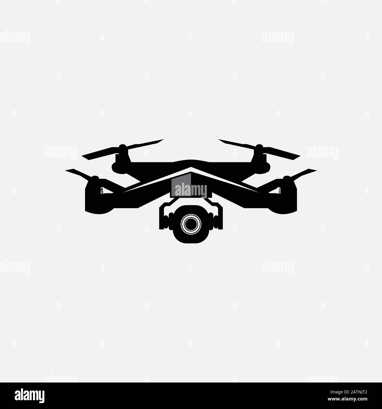 Simbolo icona drone per logo, sito Web, app, interfaccia utente. Illustrazione dell'icona del vettore piatto drone, EPS10 Illustrazione Vettoriale
