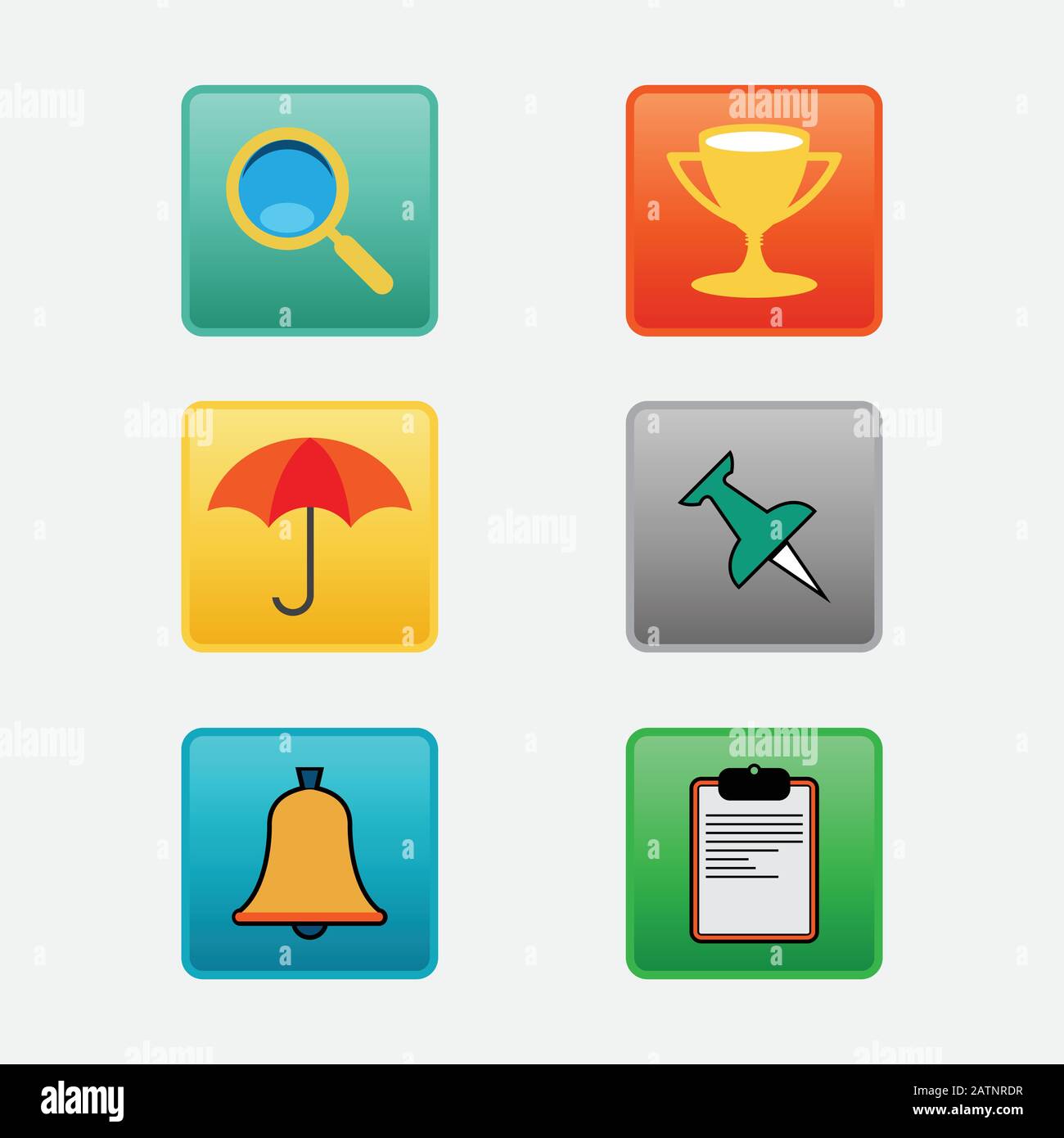 Set vettoriale completo di telefoni cellulari e smartphone interfaccia insieme di icone, simboli ed elementi Illustrazione Vettoriale