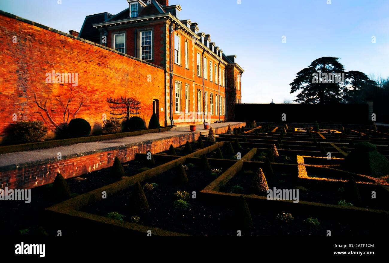 parco charlecote, residenza signorile del warwickshire, inghilterra Foto Stock