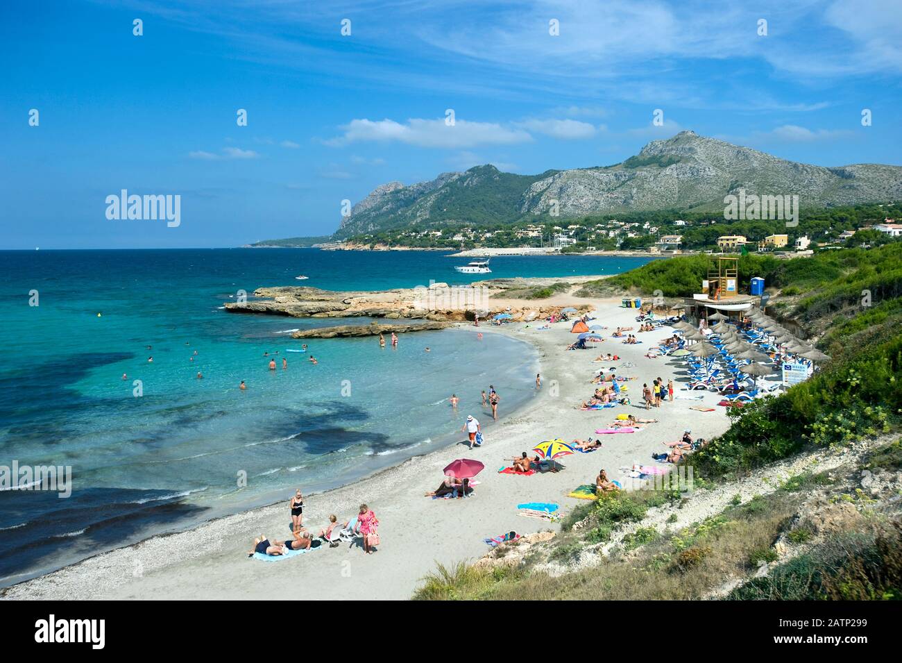 Playa Sant Joan, Bonaire, Maiorca, Baleari, Spagna Foto Stock