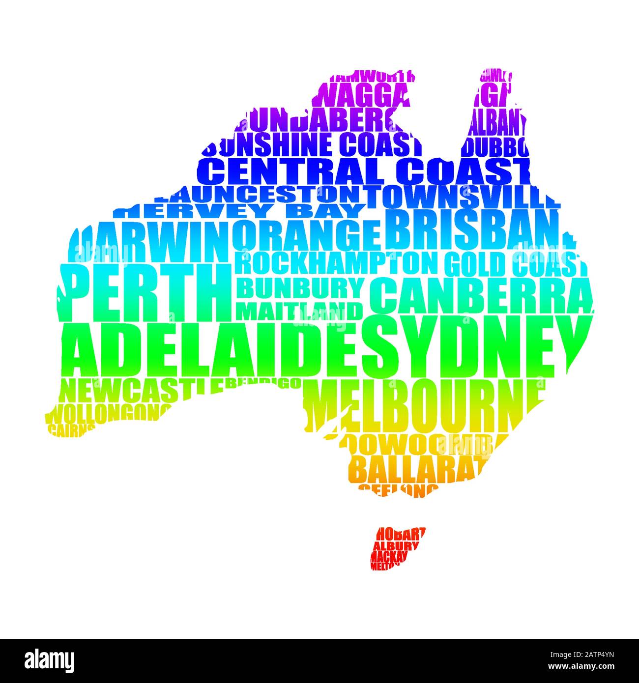 Mappa di Australia Illustrazione Vettoriale