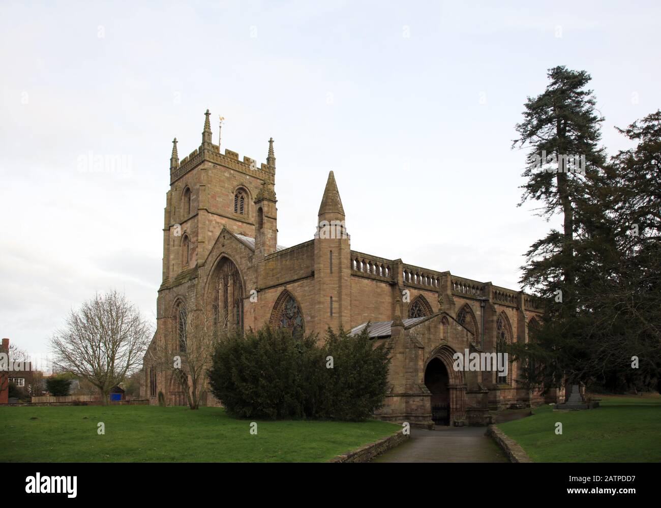 Leominster chiesa priorale, Herefordshire, Inghilterra, Regno Unito. Foto Stock