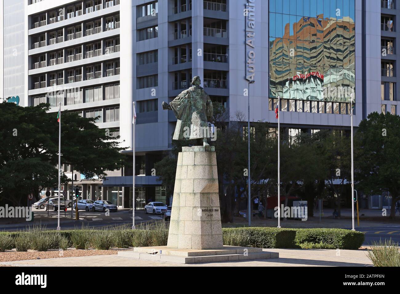 Statua Di Bartolomeu Dias, Heerengracht, Quartiere Finanziario Centrale, Città Del Capo, Table Bay, Provincia Del Capo Occidentale, Sud Africa, Africa Foto Stock