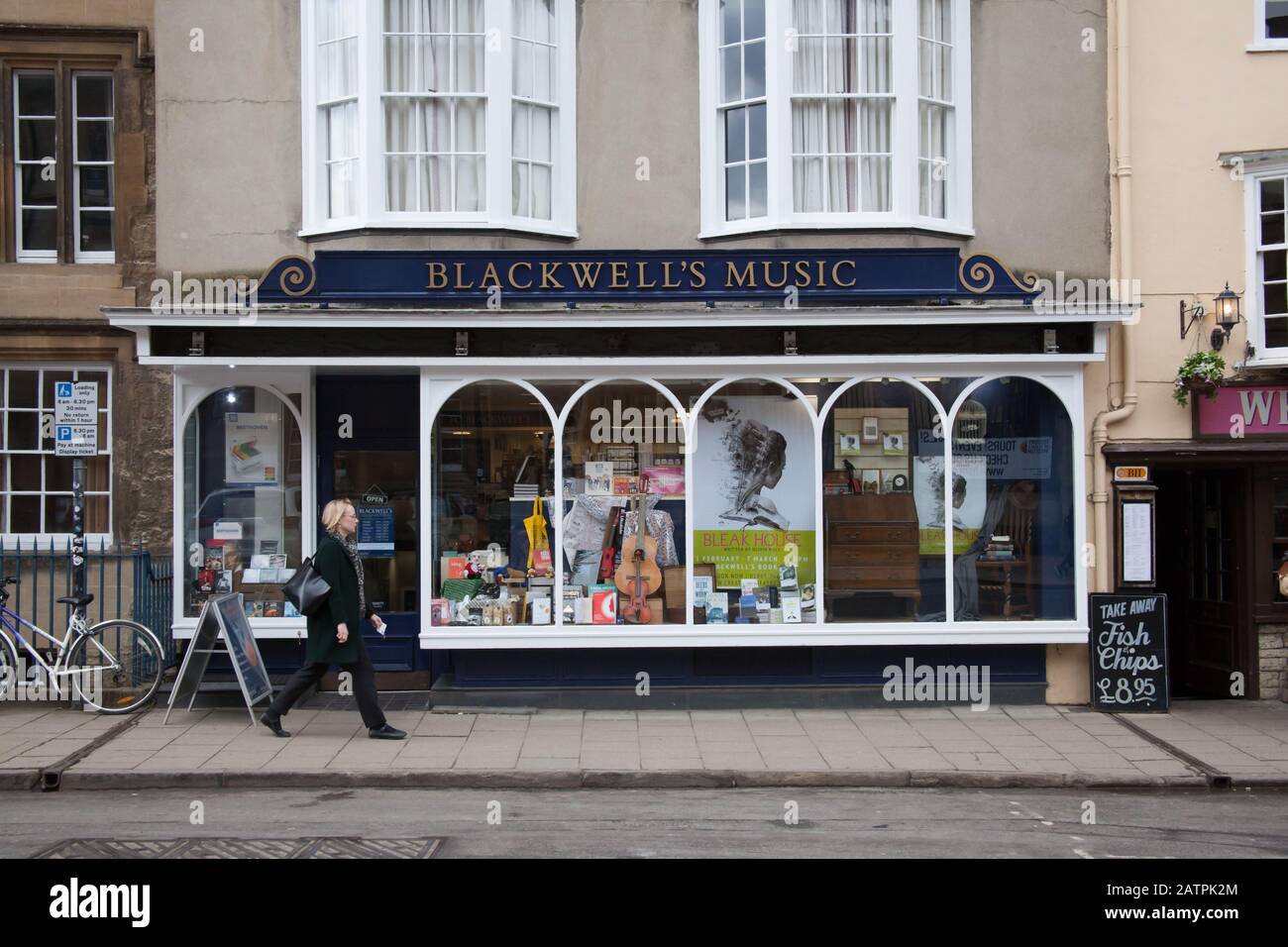 Blackwell's Music Shop a Oxford, Regno Unito Foto Stock