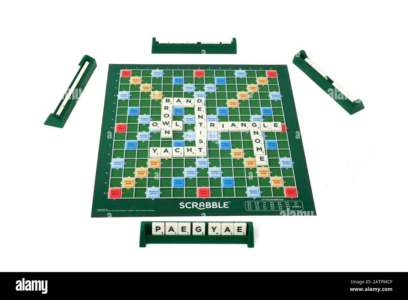 Il gioco di bordo Scrabble Foto Stock