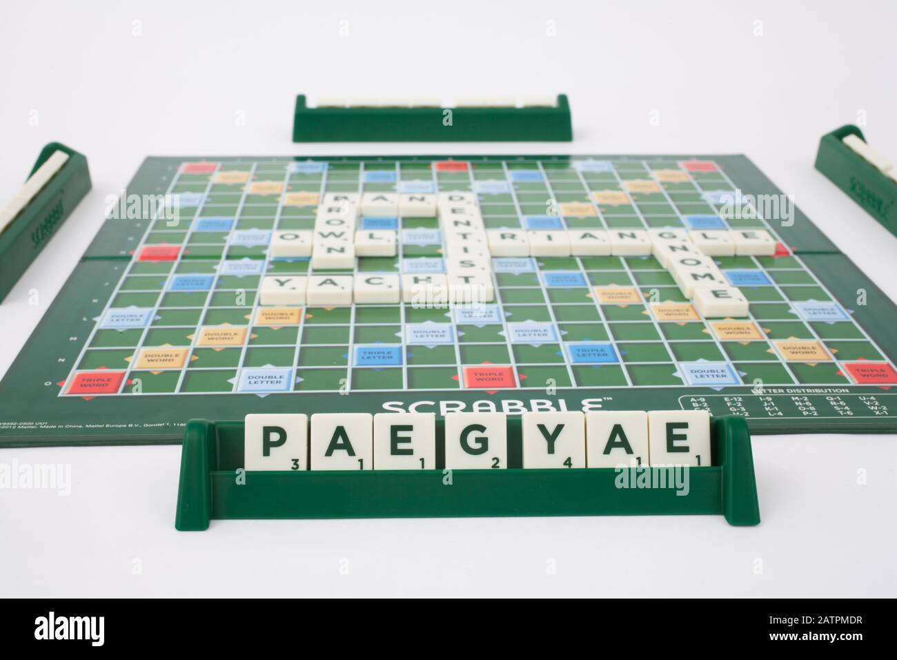 Il gioco di bordo Scrabble Foto Stock